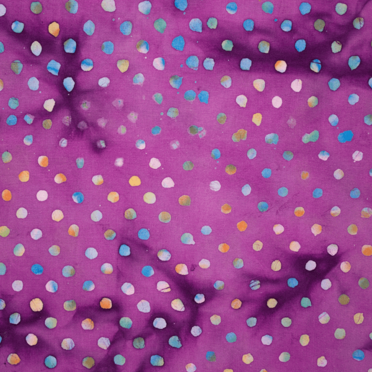 Poka Dots purple batik